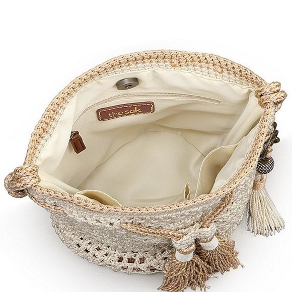 The Sak Sayulita Crochet Mini Drawstring Bag - Picture 2 of 4